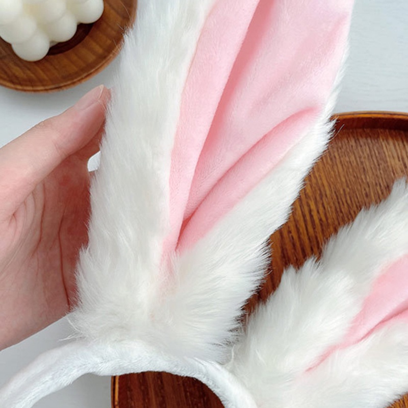 Băng Đô Tai Thỏ Bằng Lông Nhung Dùng Hóa Trang Tiệc Giáng Sinh