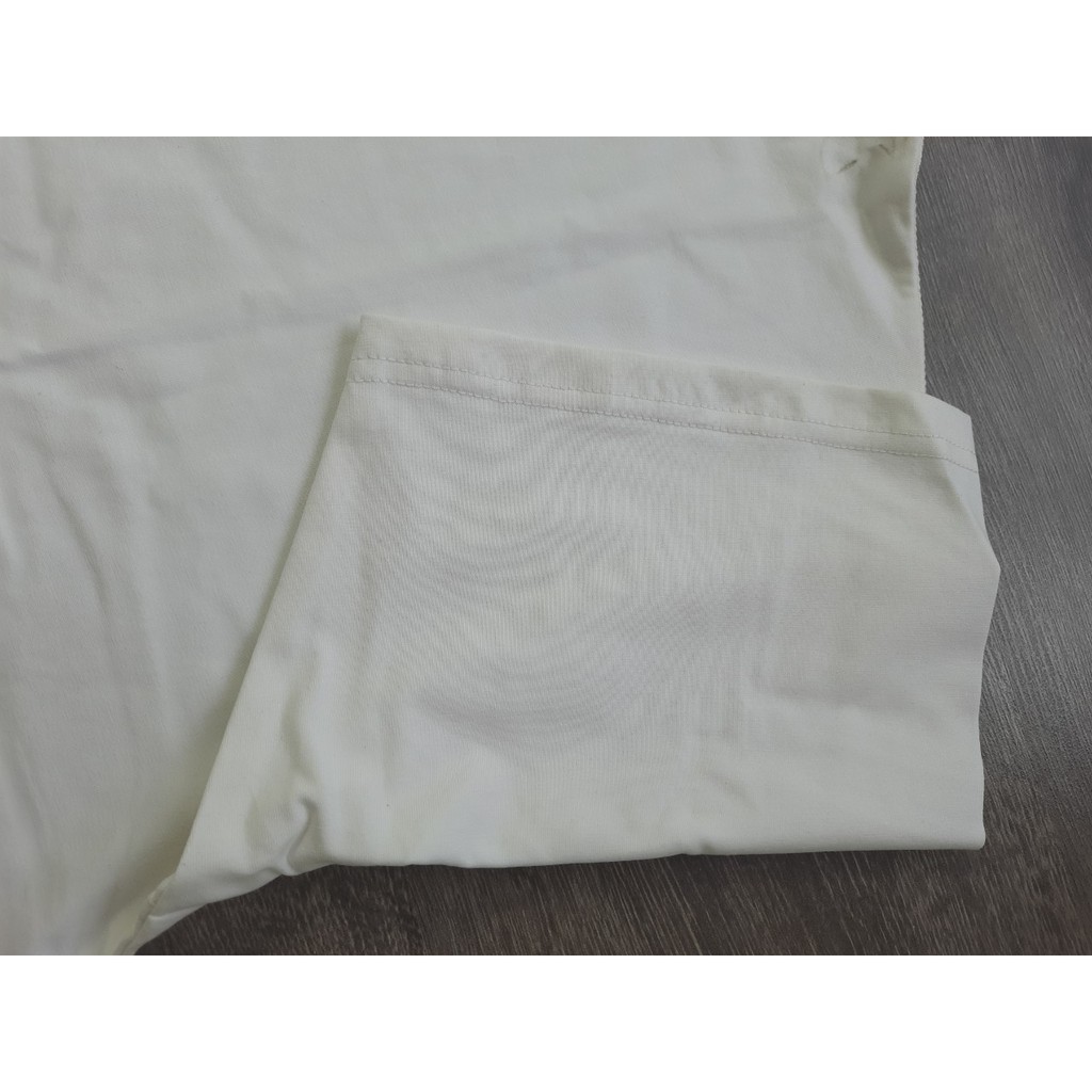 Áo thun trơn tay lỡ 100 COTTON màu TRẮNG unisex NAM NỮ dày mịn, mặc mát giá sỉ tại xưởng