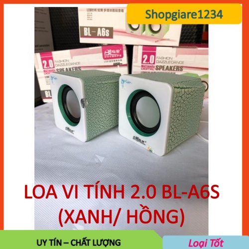 [Mã ELHACE giảm 4% đơn 300K] Loa Vi Tính 2.0 BL-A6s - Màu Hồng, Xanh - Loa mini Siêu dễ thương