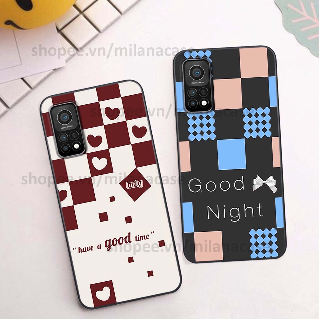 Ốp Xiaomi Mi 10T Pro caro họa tiết nhiều màu sắc siêu đẹp thời trang cá tính