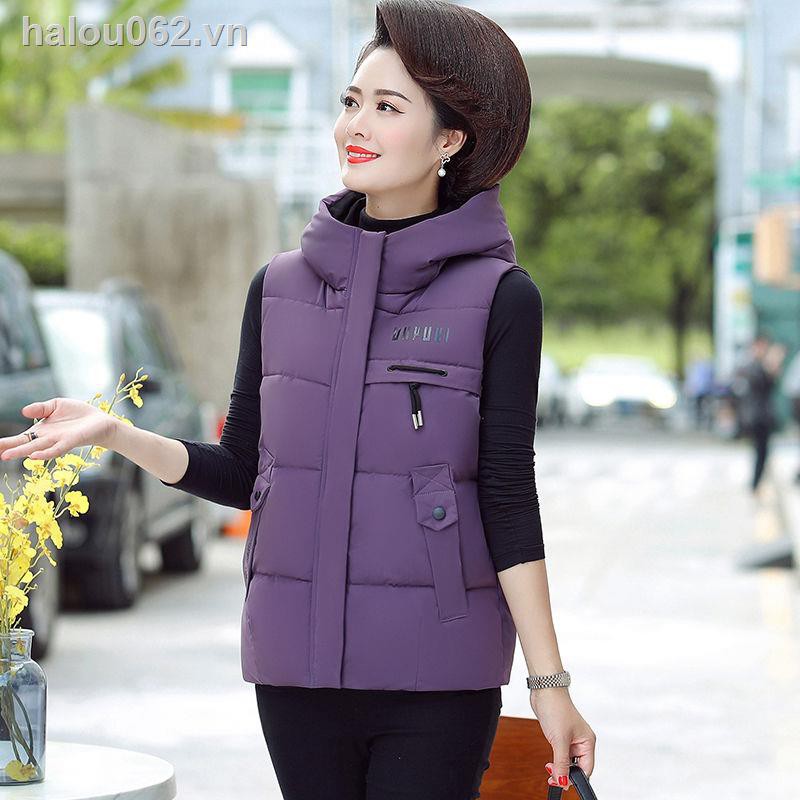 Áo Khoác Phao Không Tay Thời Trang Nữ Trung Niên | BigBuy360 - bigbuy360.vn