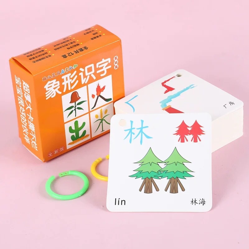 Thẻ Tiếng Trung Flash Card Tiếng Trung Nhận Biết Chữ Tượng Hình