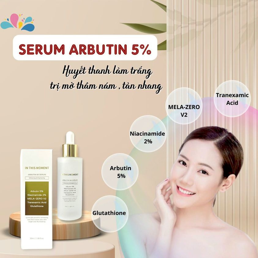 Serum Arbutin 5% trắng da, nám sạm 50ml