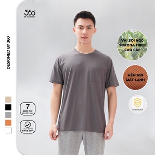 Áo thun cổ tròn chất liệu sợi ngô cao cấp vượt trội, nhiều màu thương hiệu 360 BOUTIQUE - APTTK301