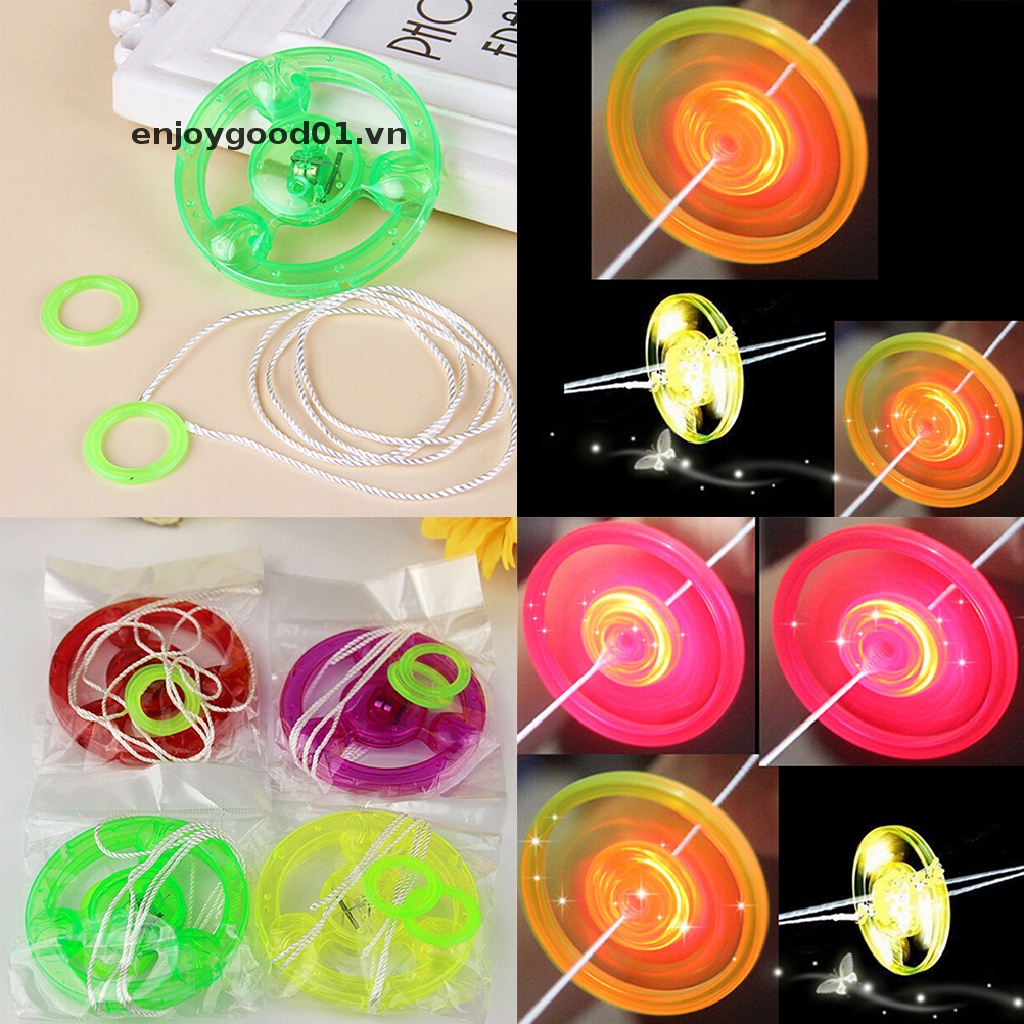 Đĩa Bay Đồ Chơi Bằng Nhựa Có Đèn LED Nhiều Màu Sắc Dành Cho Trẻ Em