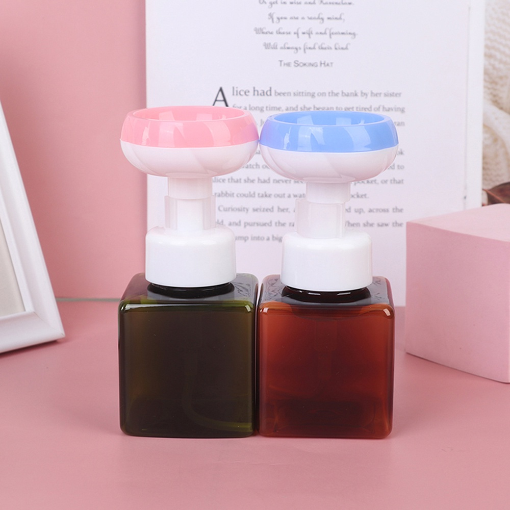 Chai rỗng đựng dầu gội sữa tắm tạo bọt hình hoa có thể đổ đầy lại nhiều màu sắc cỡ 250ml tiện dụng cho nhà tắm EPOCH