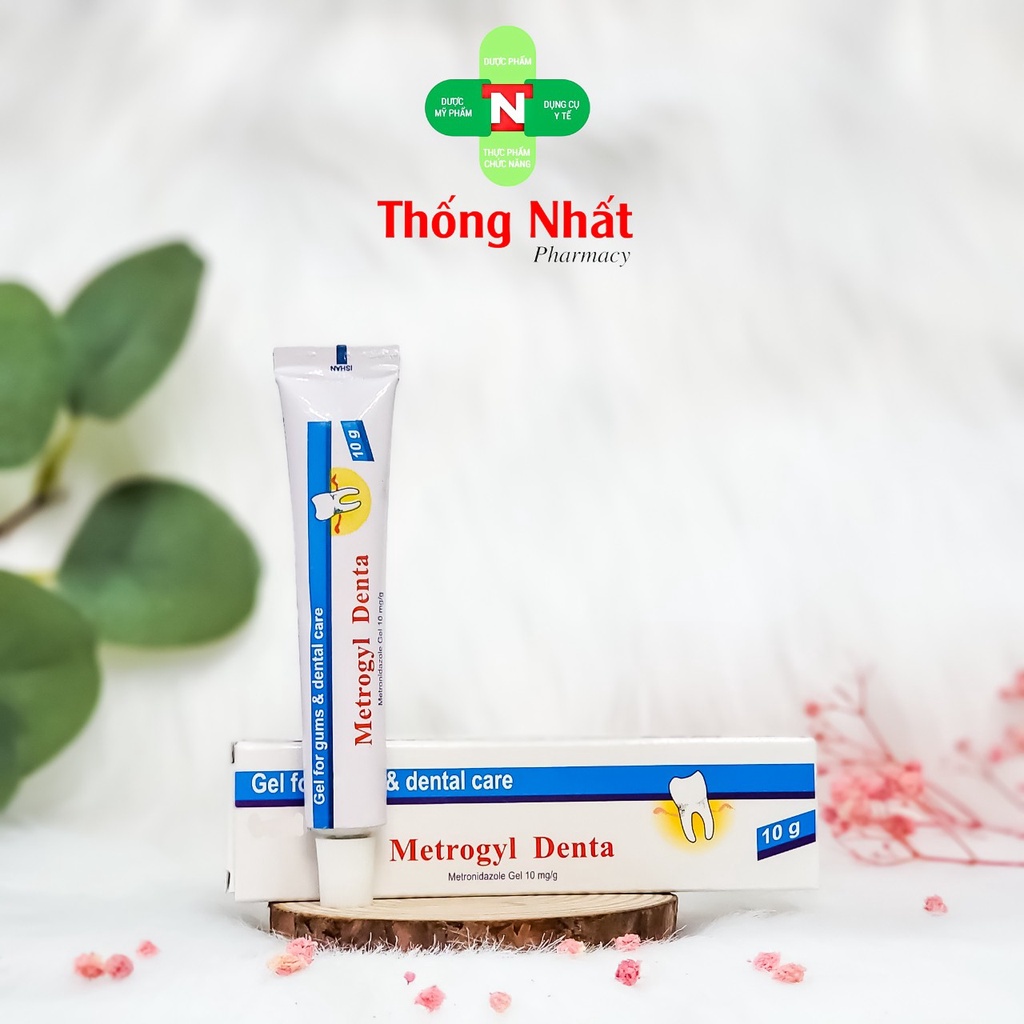 Combo 3 Tuýp Metrogyl Denta Gel Thoa Nứu Và Răng Miệng Tuýp 10 gram