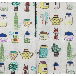 VẢI CANVAS/VẢI BỐ HỌA TIẾT BẾP NÚC