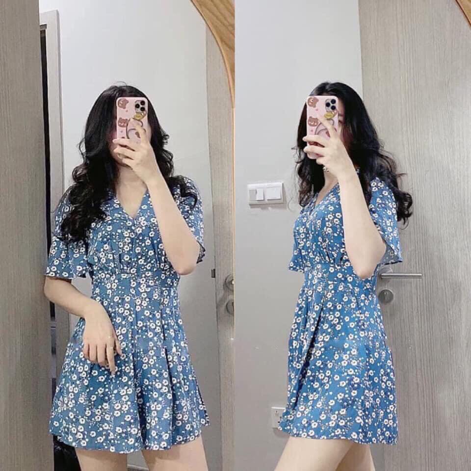 jum hoa màu xanh