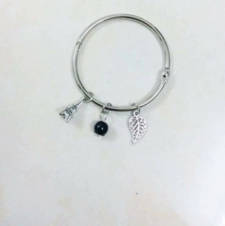 Combo 10 vòng kiềng gắn charm xi bạc