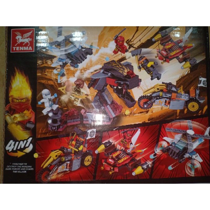 Non Lego Ninjago Máy bay trực thăng mini của Zane hãng Tenma