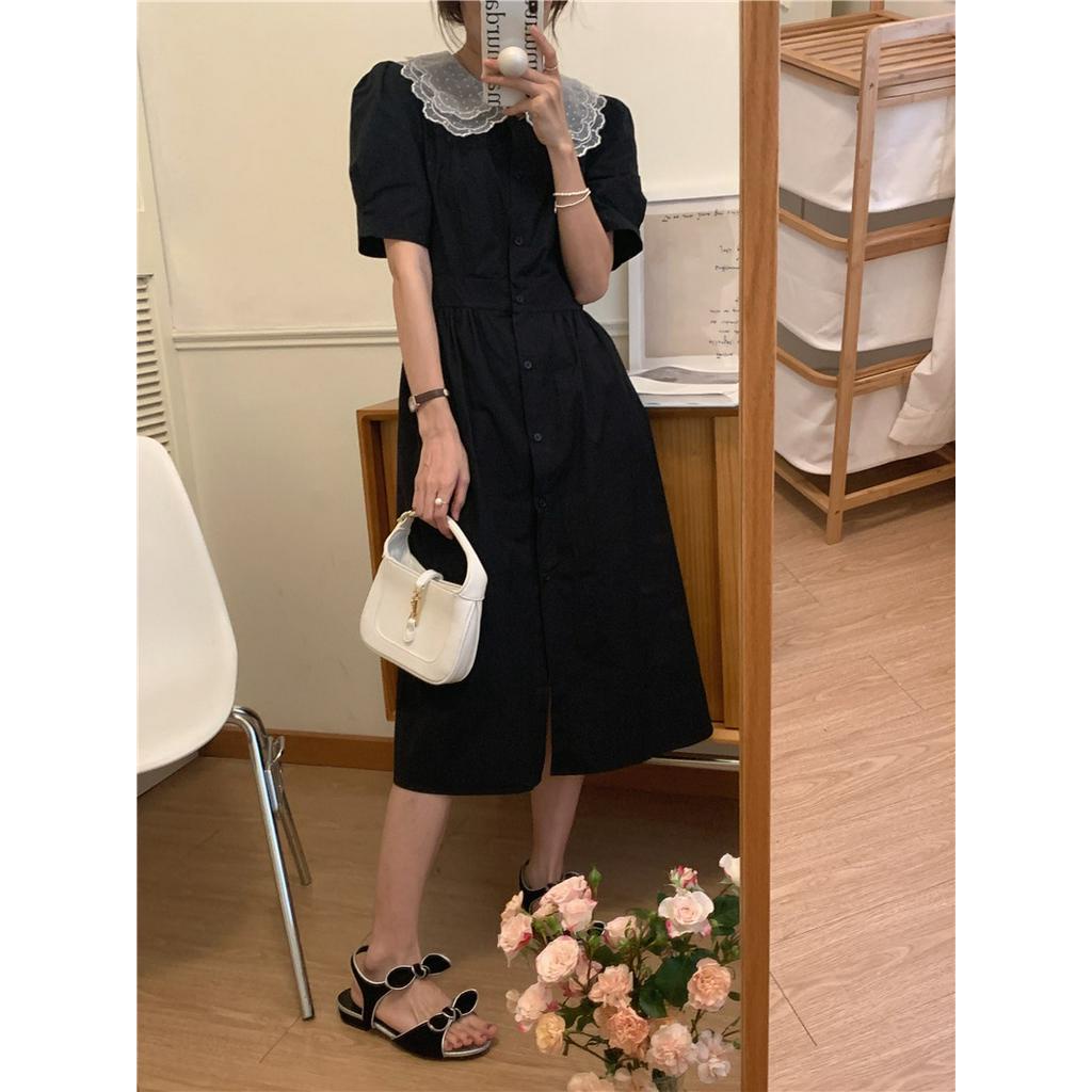 Đầm Cổ Ren Dáng Ôm Màu Sắc Xinh Xắn Cho Nữ 51716