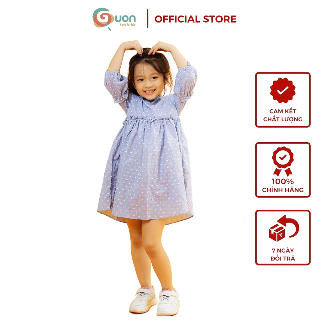 Váy bé gái từ 6 - 36kg vải cotton thoáng mát Thiên Di - GUON