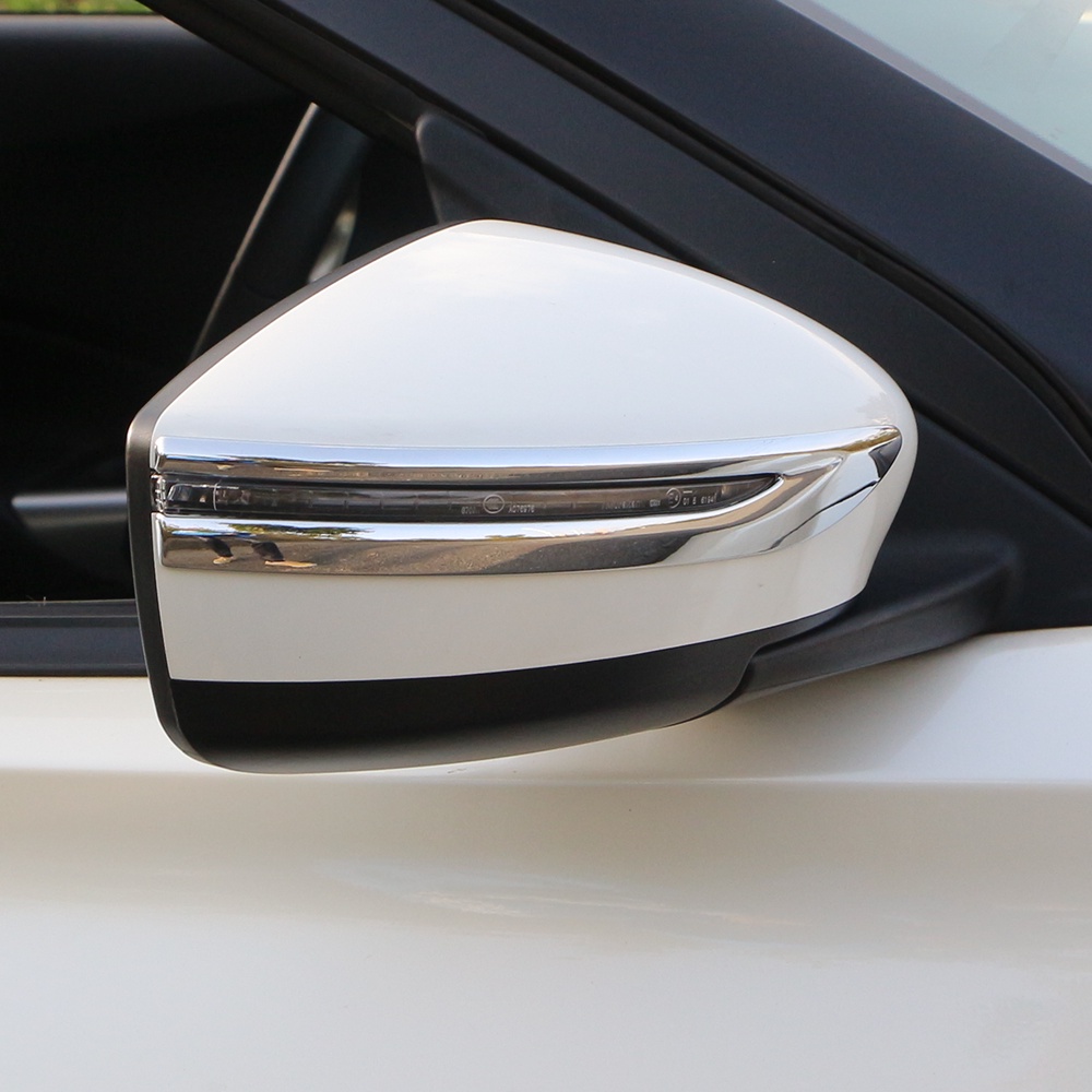 Miếng Dán Tráng Gương Chống Trầy Chất Liệu ABS Mạ Chrome Cho Nissan Kicks 2016 2017 2018 2019 2020 2021