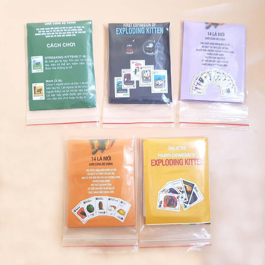 Combo 5 Bản Mèo Nổ mở mang Exploding Kittens Expansion