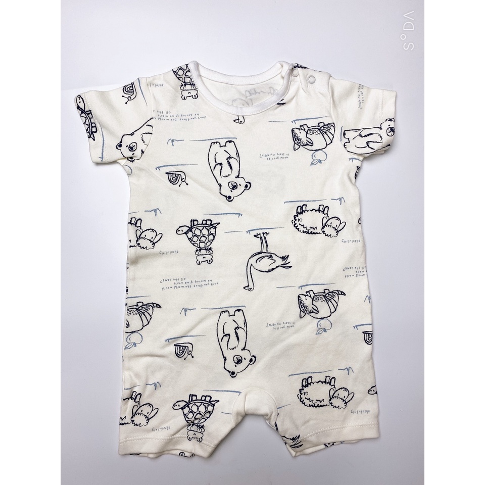 Bodysuit đùi ngắn tay cho bé trai bé gái hàng xuất dư, body áo liền quần cotton mềm mịn thoáng mát