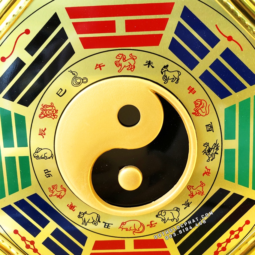 Gương Bát Quái Âm Dương Phong Thủy Trấn Sát Trừ Tà