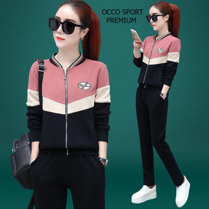Bộ đồ thể thao khóa kéo phối màu TT505_HÀNG XUẤT NHẬT-HÀN