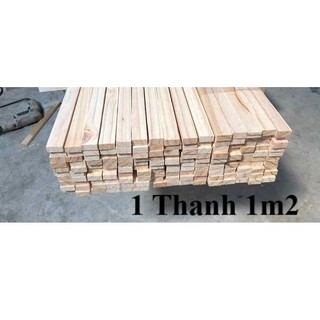 Thanh gỗ thông Pallet dài 1m2, rộng 3cm, dày 1.4cm bào láng 4 mặt
