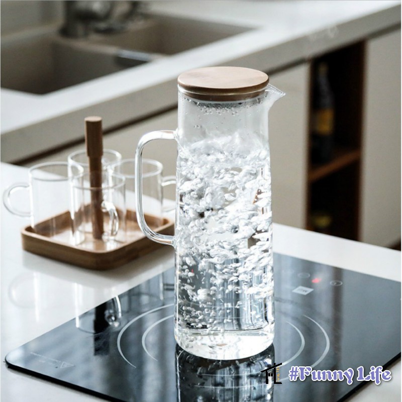 Ấm Nước Thủy Tinh Có Tay Cầm Dung Tích 1.7l | BigBuy360 - bigbuy360.vn