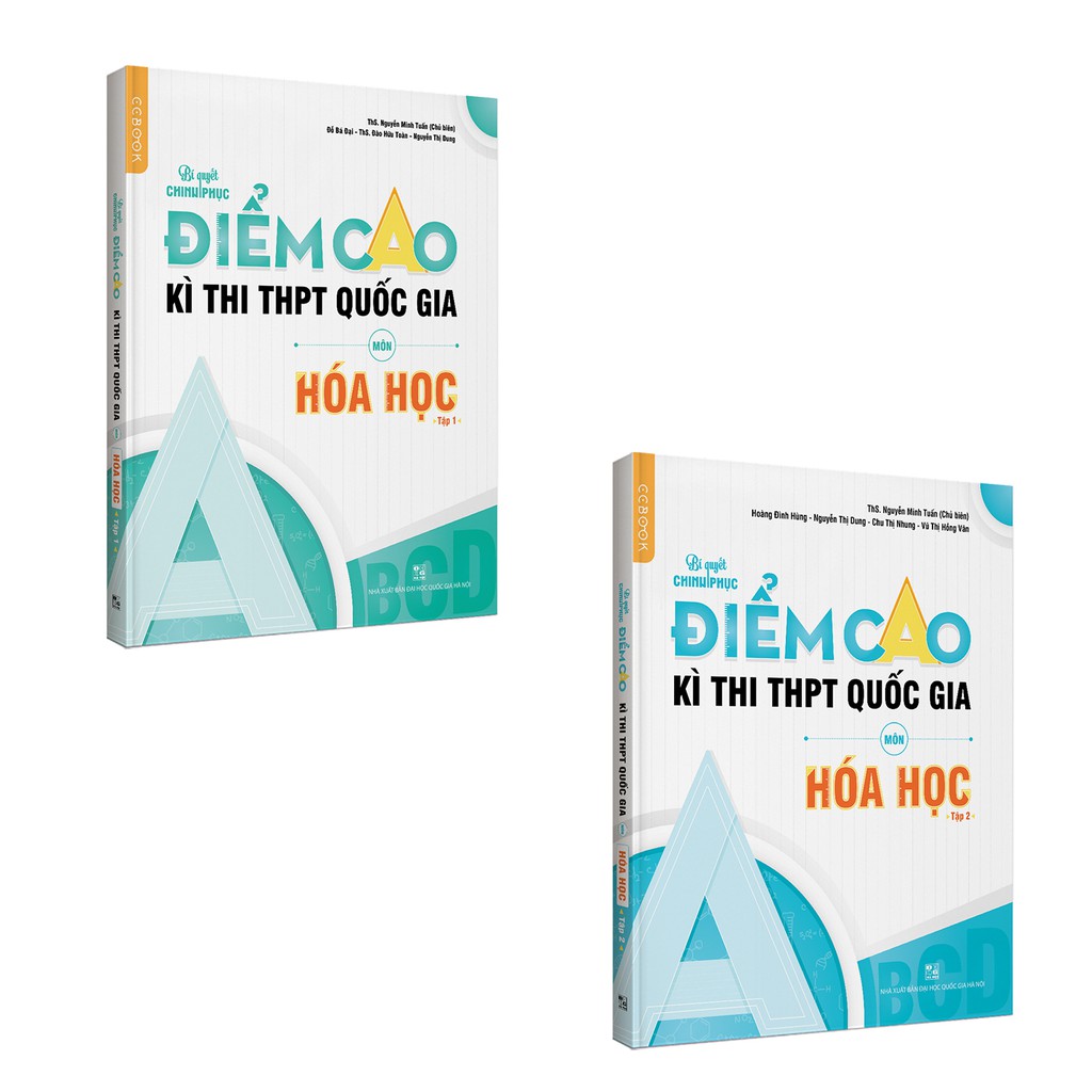 Sách - Combo luyện thi điểm cao môn Hoá học - 2 tập - NXB Đại học Quốc gia Hà Nội