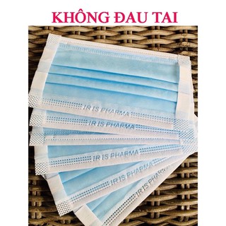 Khẩu trang y tế chống đau tai Iris pharma hộp 50 cái 4 lớp kháng khuẩn