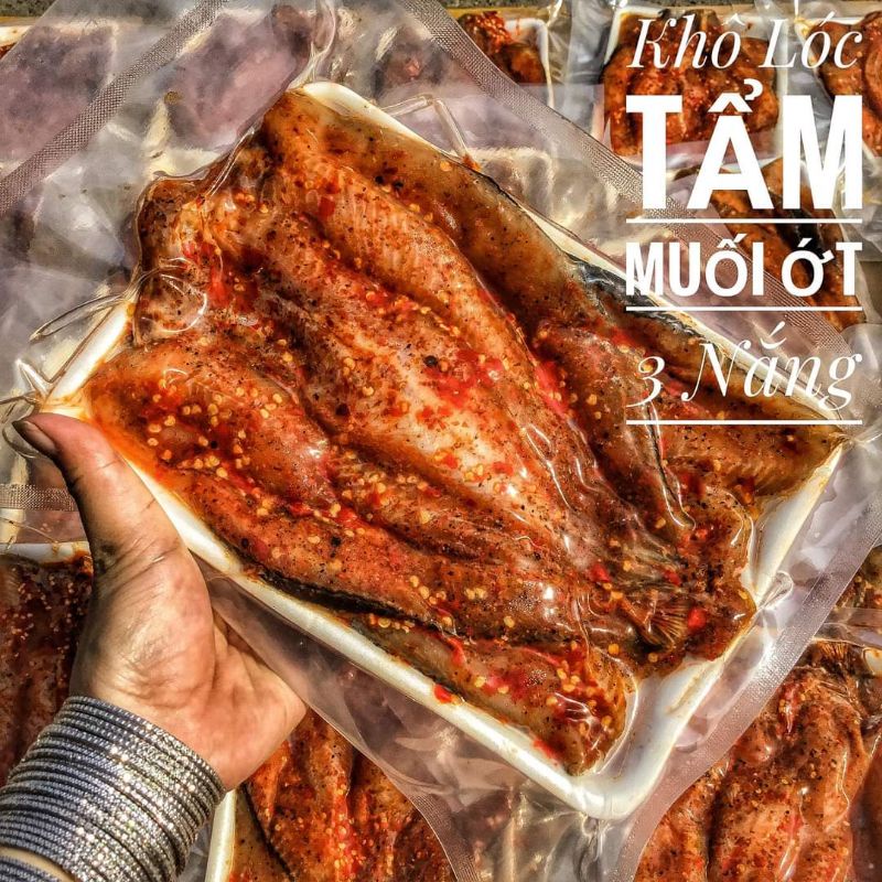 Khô cá lóc dẻo  - gói ép chân không 500gr