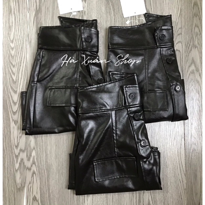 Quần Da Giả Váy Vạt Chéo 3 Cúc ❤️GIẢM 30%❤️Quần Giả Váy Da | BigBuy360 - bigbuy360.vn