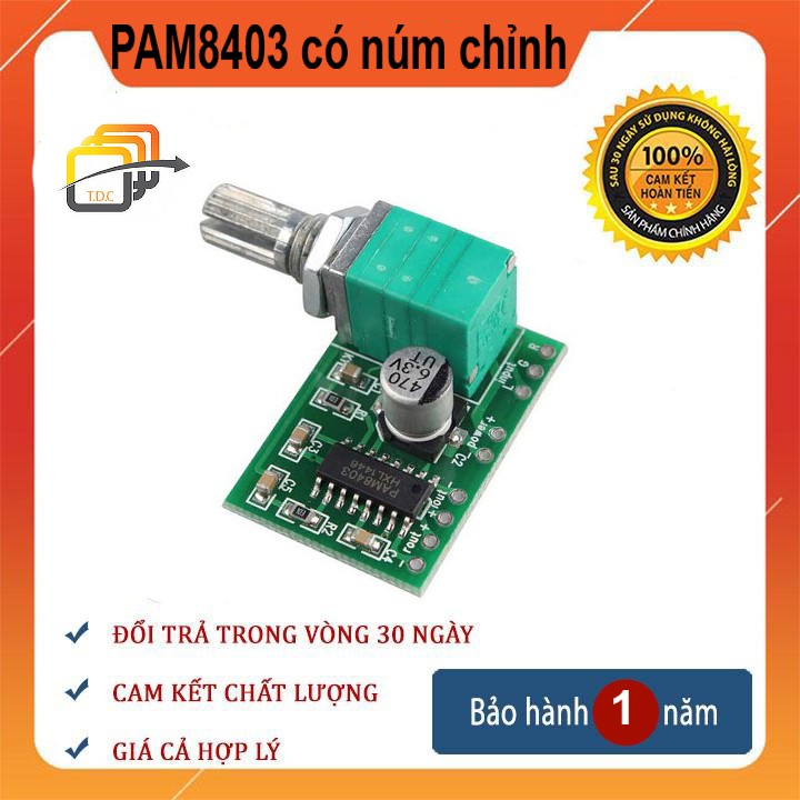[CÓ CHIẾT ÁP] Mạch khuếch đại âm thanh PAM8403