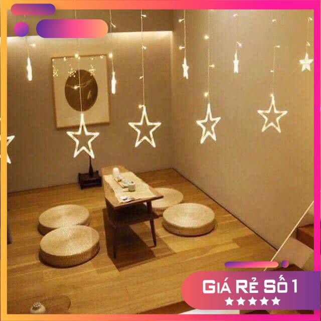 Đèn nháy thả mành dạng hình ngôi sao trang trí noel,năm mới và trang trí cây thông noel thêm lung linh.