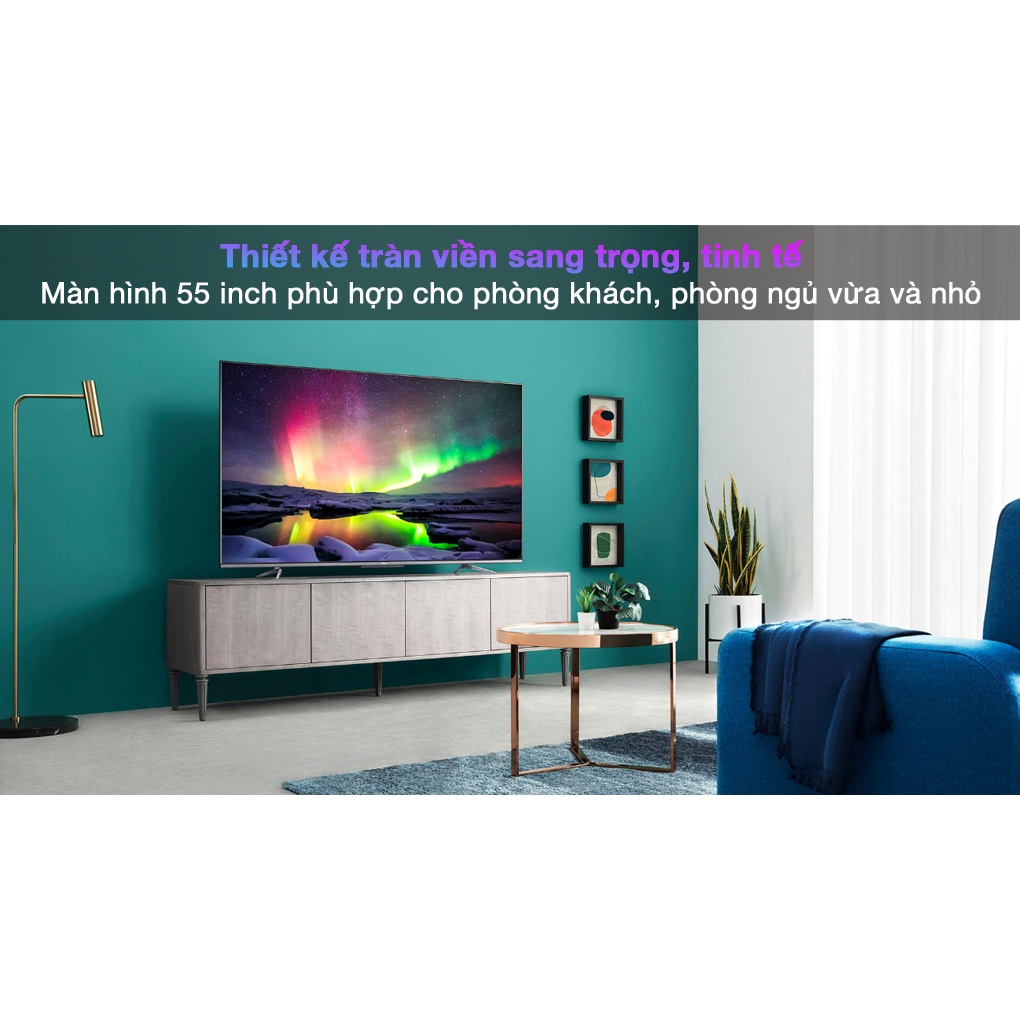 [Mã 154ELSALE2 giảm 7% đơn 300K] Tivi TCL 4K 55 inch 55P725 Android tràn viền sang trọng tinh tế - Chuẩn hãng BH 2 năm