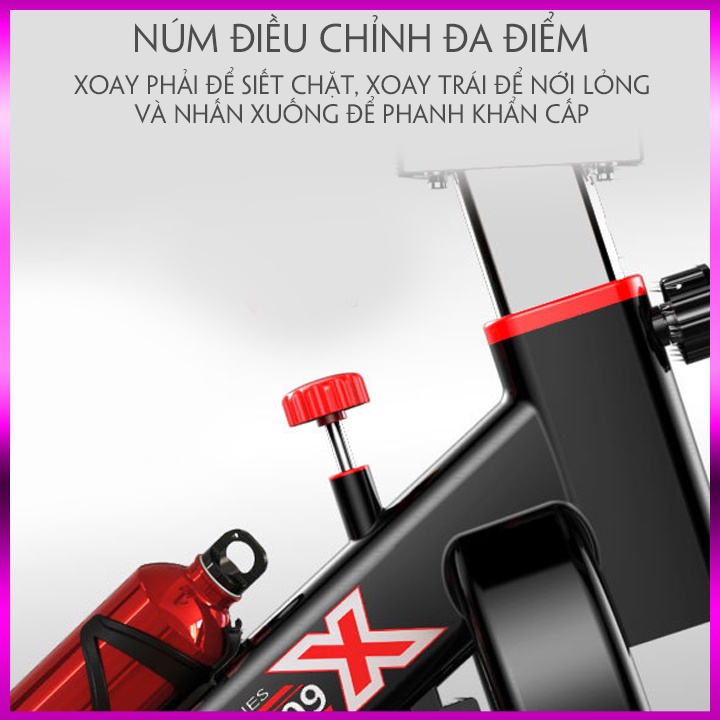 Xe đạp thể dục tại nhà hỗ trợ giảm cân, xe đạp thể thao phòng gym rèn luyện sức khoẻ