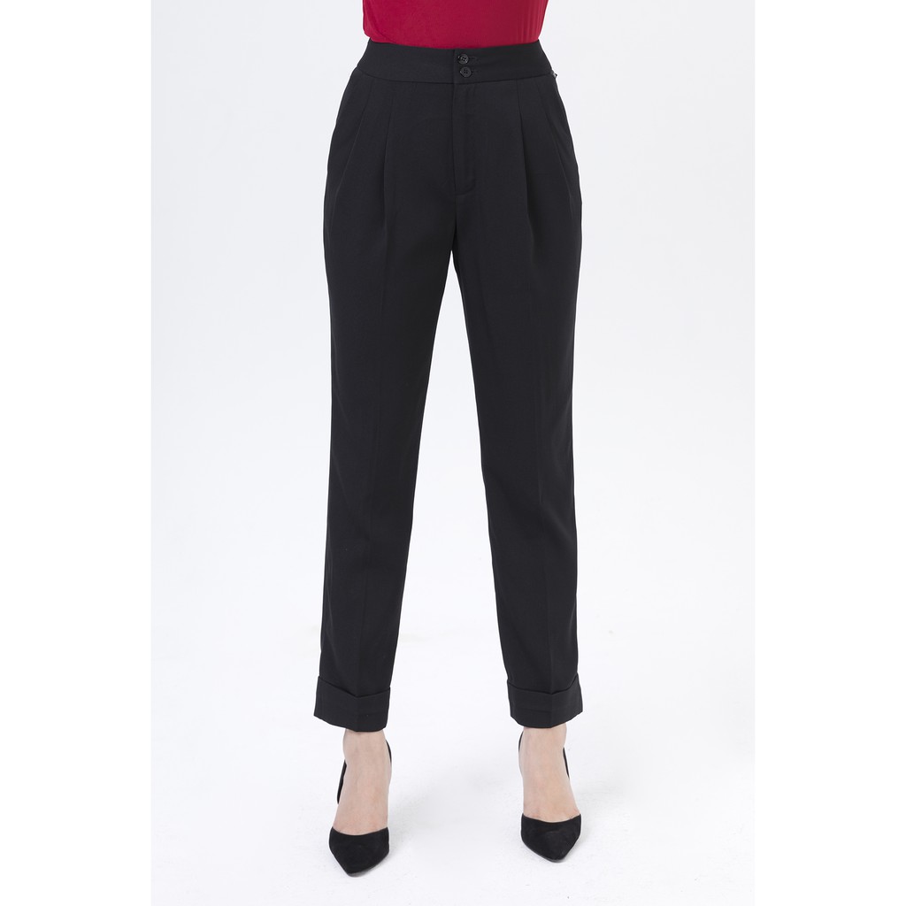 Quần côn baggy gấu lơ vê LAMER L64K19Q012-S1400 (Đen) | BigBuy360 - bigbuy360.vn