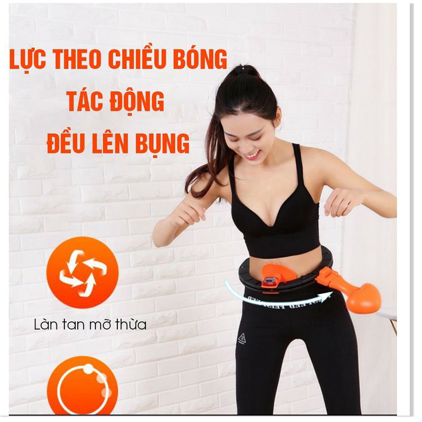 VÒNG LẮC EO TẬP BỤNG GIẢM EO CÓ ĐỒNG HỒ ĐẾM THÔNG MINH giảm mỡ bụng điều hòa nhịp tim