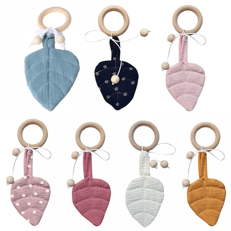 Đồ Chơi Gặm Nướu Hình Chiếc Lá DIY Dành Cho Bé