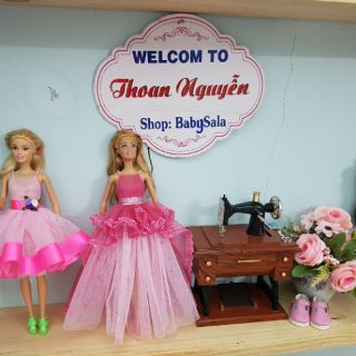 Váy búp bê Barbie handmade