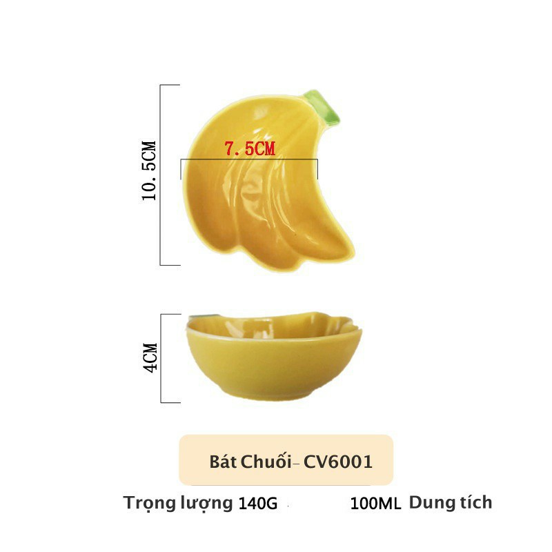 Bát ăn dặm cho bé, bát ăn dặm kiểu Nhật hình chuối