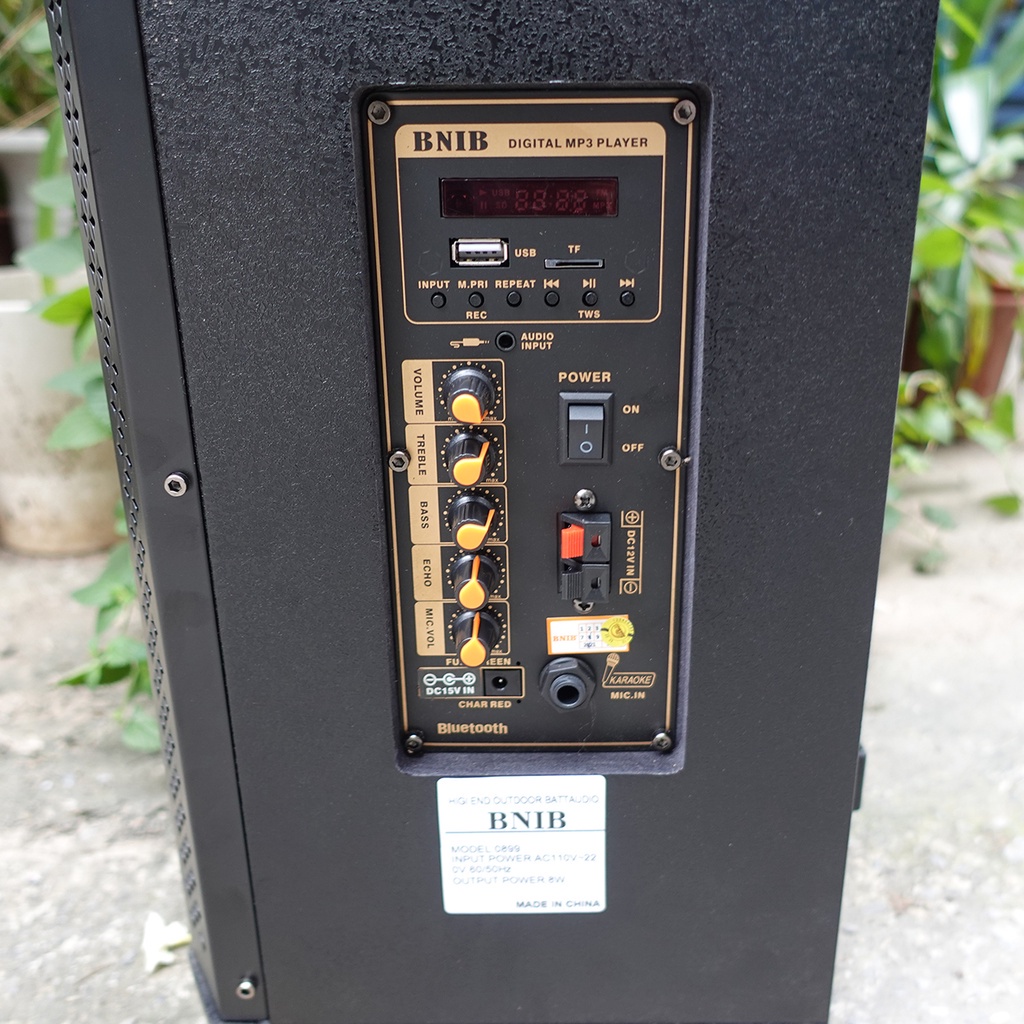 Loa Kéo BNIB 0899 Loa kẹo kéo bass 20 hát karaoke tích hợp bluetooth tích hợp Micro không dây Bảo Hành 12 Tháng