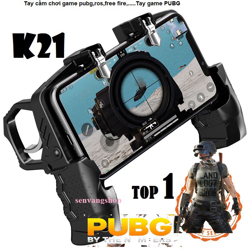 Tay cầm k21 phiên bản nâng cấp  Tay  Chơi Game W10 Hỗ Trợ Game Pubg, Ros, Free Fire Controller