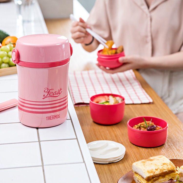 Hộp cơm giữ nhiệt Thermos JBC-801 CP Dung Tích 0.6L