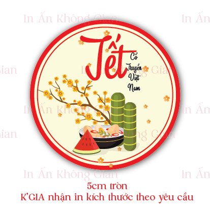 Tem Dán Tết , Tem Chúc Mừng Năm Mới , Decal tết by khonggianinan - nptet2023tetmai