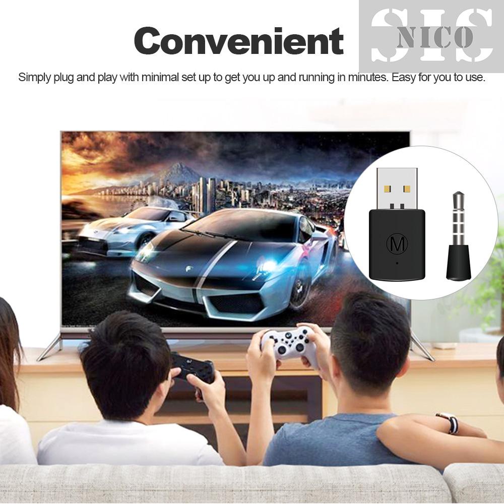 Sis Bộ Dụng Cụ Sửa Chữa Chuyên Dụng Chất Lượng Cao❥Bộ Chuyển Đổi USB Dongle BT 4.0 Dongle Không Dây Cho Tai Nghe PS4 Đen | BigBuy360 - bigbuy360.vn