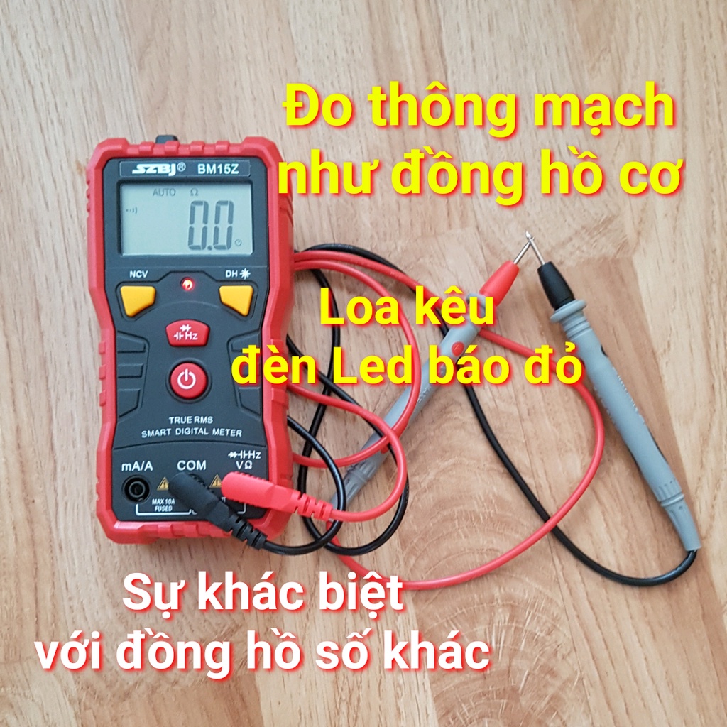 Đồng hồ đo điện Tự động Thông minh dùng trong sửa chữa học tập nghiên cứu