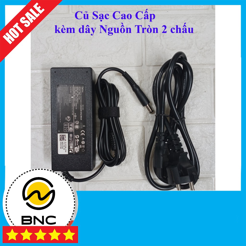 [ZIN] Sạc Laptop DELL E6410 E6400 OUTPUT 19.5V - 4.62A (90w) Chân Kim To đường kính đầu sạc 7.4mm - Nhập Khẩu New