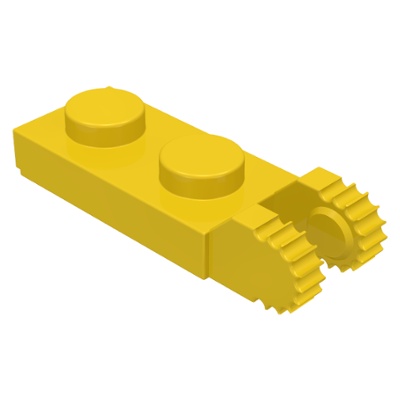 Lego 1 x 2 khớp xoay/ Lego 44302, 44302a: Hinge Plate 1 x 2 Locking with 2 Fingers on End and 9 Teeth with Bottom Groove