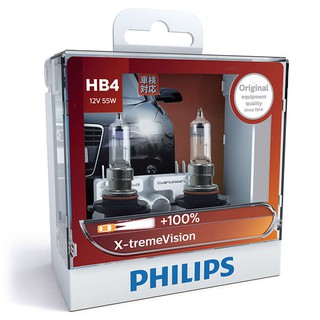Đèn Pha Halogen Philips Xtreme Vision Plus +100%