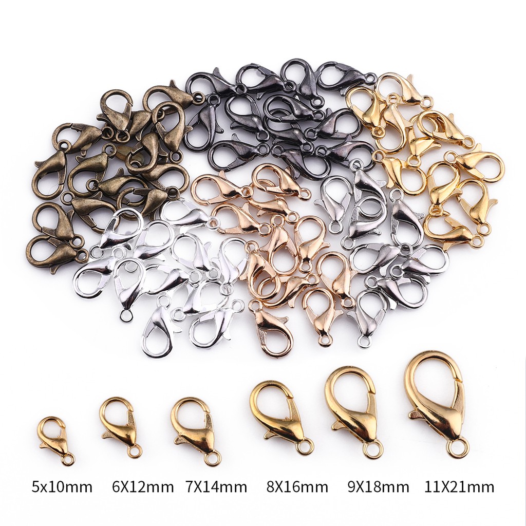 Beadia Set 10 Khóa Tôm Hùm Beadia Nhiều Kích Cỡ Làm Trang Sức Thủ Công