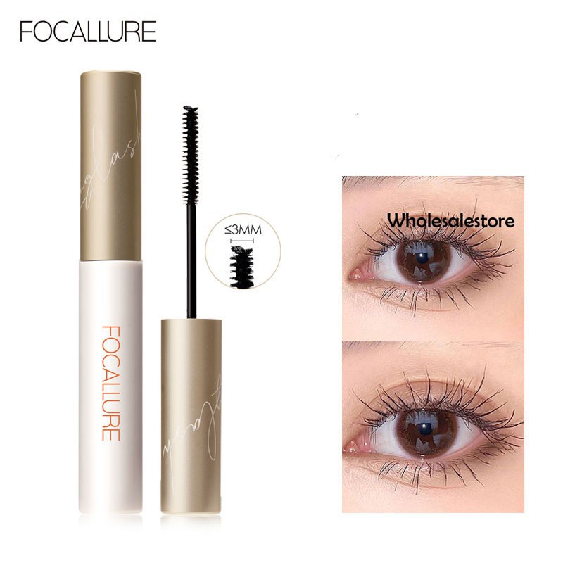 Mascara FOCALLURE giúp chuốt lông mi dài cong và đều kích thước đầu cọ 3mm 6g