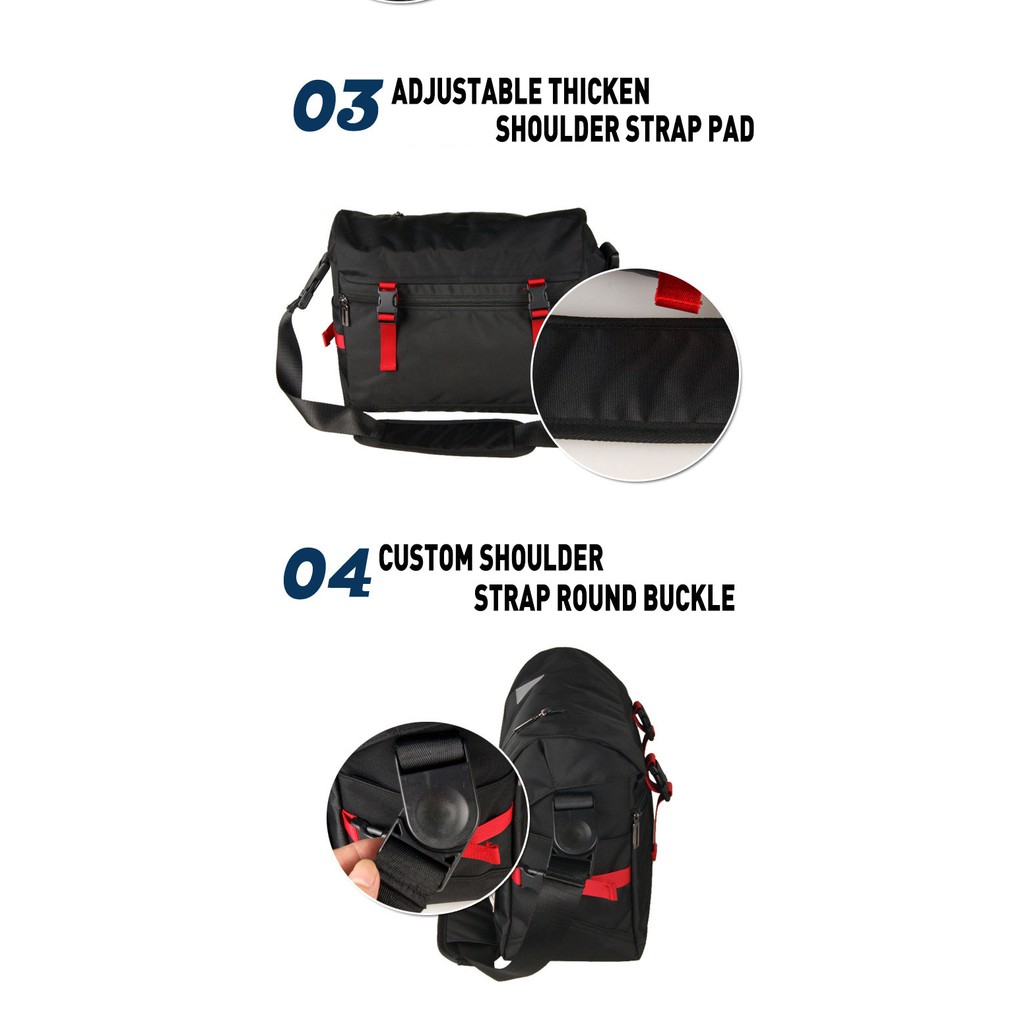 Men's Crossbody Bags Fashion Cycling Messenger Bags High Quality Waterproof Travel Shoulder Bag