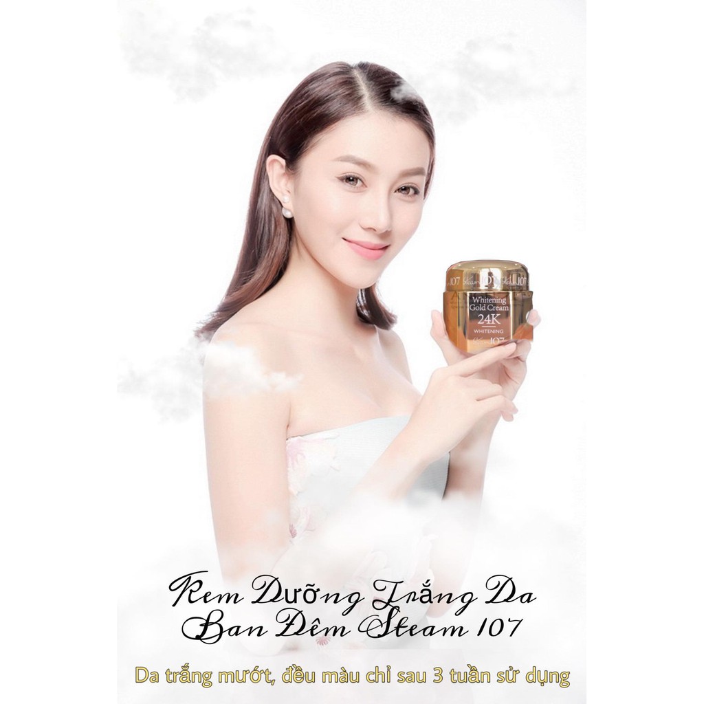 Kem Dưỡng Trắng da Colagen Ban Đêm Steam 107 CHỐNG LÃO HÓA DƯỠNG TRẮNG DA